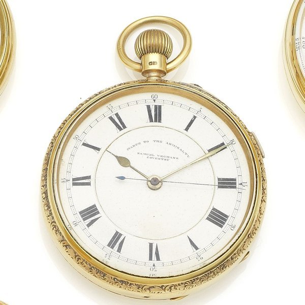 Samuel Yeomans, Coventry. An 18K gold keyless wind open face pocket watch Case & Movement No.87502, Chester Hallmark for 1907