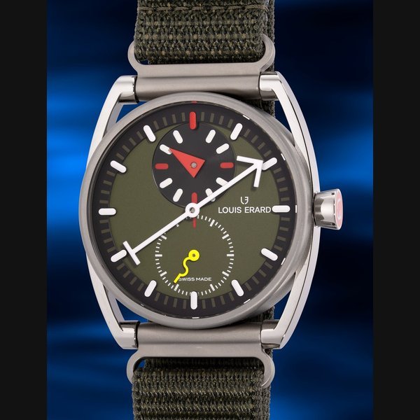 Louis Erard X Louis Erard X Alain Silberstein Ref. 85358TT06 Le Régulateur Khaki · 85358TT06
