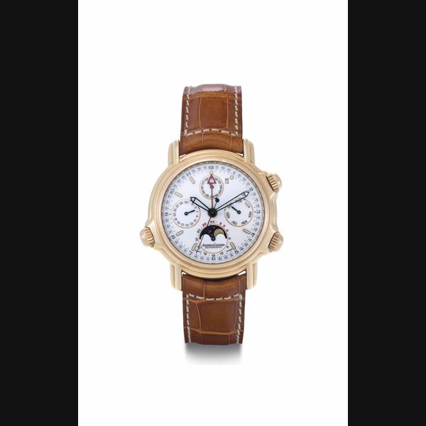 Jaeger-Lecoultre Jaeger-LeCoultre. An 18k Pink Gold Automatic Perpetual Calendar Wristwatch with Alarm SIGNED JAEGER-LECOULTRE, AUTOMATIC, CALENDRIER PERPÉTUEL, GRAND RÉVEIL, NO. 031/250, REF. 180.2.99, MOVEMENT NO. 2'531'199, CIRCA 1993