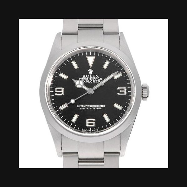 Rolex ExplorerI 114270 black KNumber USED mens
