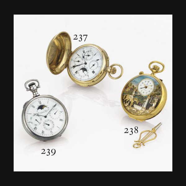 IWC. A FINE LIMITED EDITION SILVER OPENFACE TRIPLE CALENDAR KEYLESS LEVER WATCH WITH MOON PHASES SIGNED INTERNATIONAL WATCH CO., SCHAFFHAUSEN, NO. 023/1000, MOVEMENT NO. 2332387, CASE NO. 2272260, CIRCA 1981