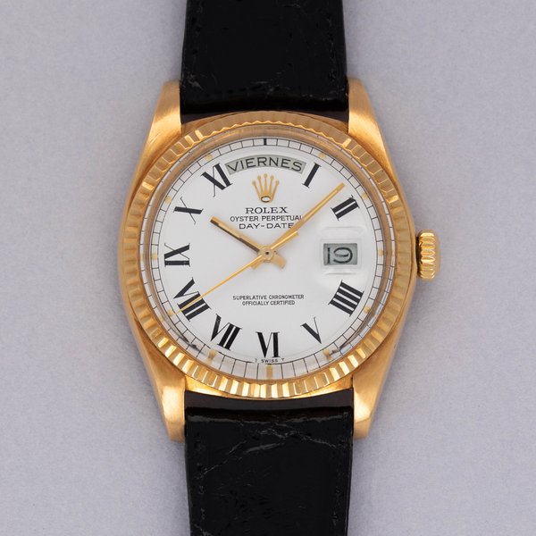 Rolex Day-Date 1803 White Buckley Dial