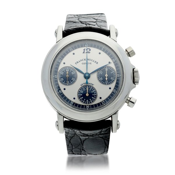Franck Muller Ref. 7000 CC  Stainless steel chronograph wristwatch  Circa 2000