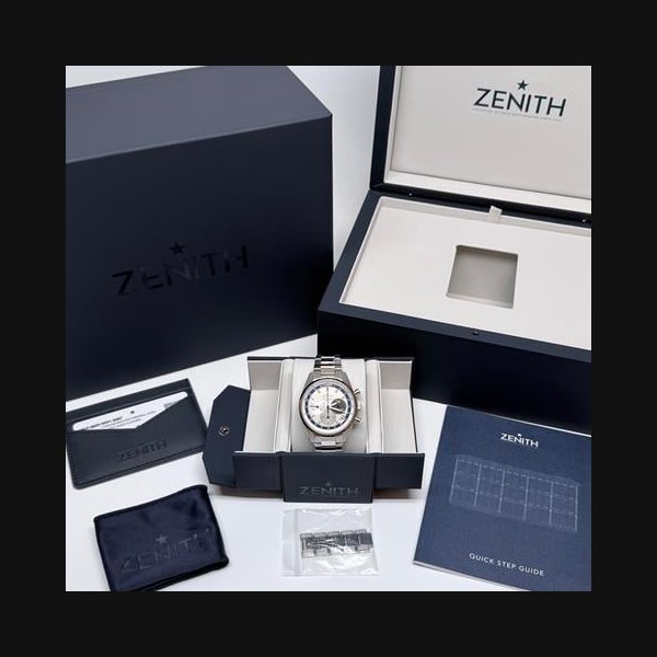 Zenith Zenith El Primero Chronomaster38mm Limited Edition El Primero Chronomaster Full set. Great condition, Price & Market Data