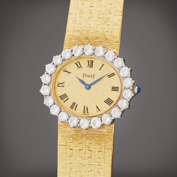 Piaget Reference 9330A6 | A yellow gold and diamond-set bracelet watch, Circa 1980