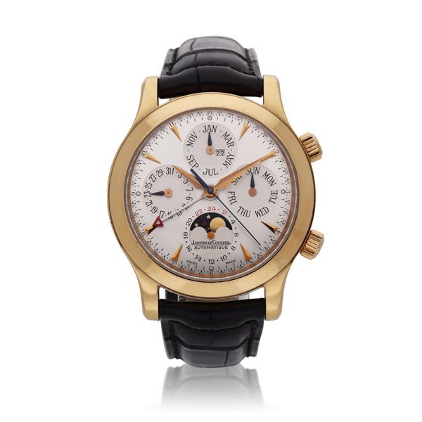 Jaeger-Lecoultre Reference 146.2.95 Grande Memovox Master Control | A pink gold automatic perpetual calendar wristwatch with alarm and moon phases, Circa 2000 · 146.2.95