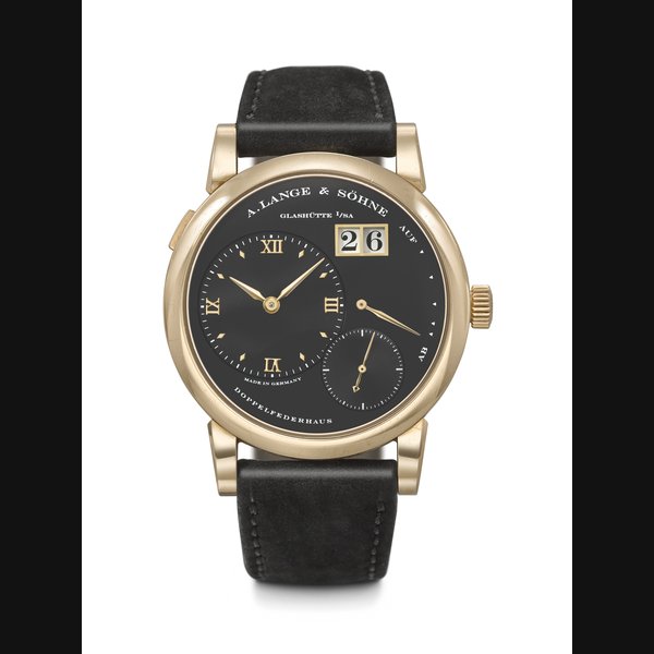 A. LANGE & SÖHNE. AN ATTRACTIVE 18K PINK GOLD WRISTWATCH WITH OVERSIZED DATE AND POWER RESERVE INDICATION LANGE 1 MODEL, REF. 101.031, CASE NO. 148'670, CIRCA 2002