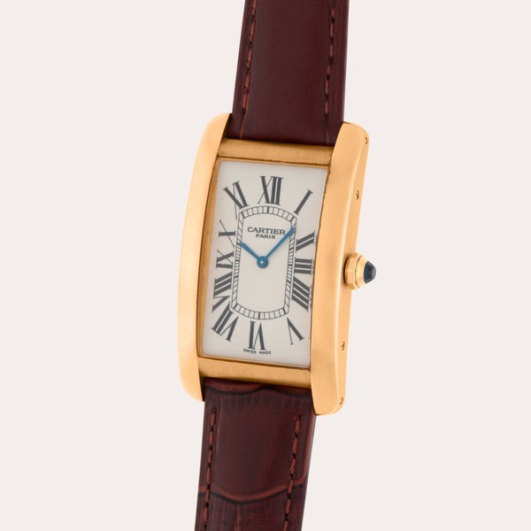Cartier Tank Américaine 'CPCP', Reference 1735B | A yellow gold wristwatch | Circa 2000