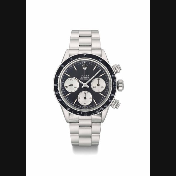 Rolex Rolex. A very attractive and historically important stainless steel chronograph wristwatch with bracelet SIGNED ROLEX, OYSTER COSMOGRAPH, REF. 6263, CASE NO. 2'750'397, MANUFACTURED IN 1971