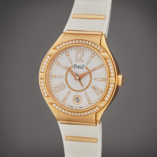 Piaget Reference P10726 | A pink gold and diamond-set wristwatch with date, Circa 2010