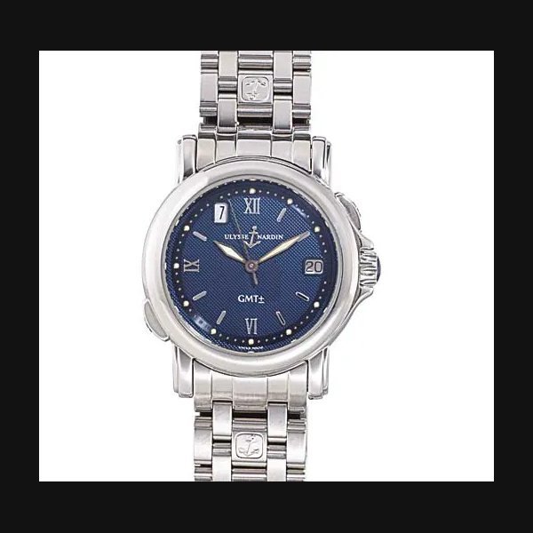 Ulysse Nardin ULYSSE NARDIN. A STAINESS STEEL AUTOMATIC DUAL TIME WRISTWATCH WITH SWEEP CENTRE SECONDS, DATE AND BRACELET