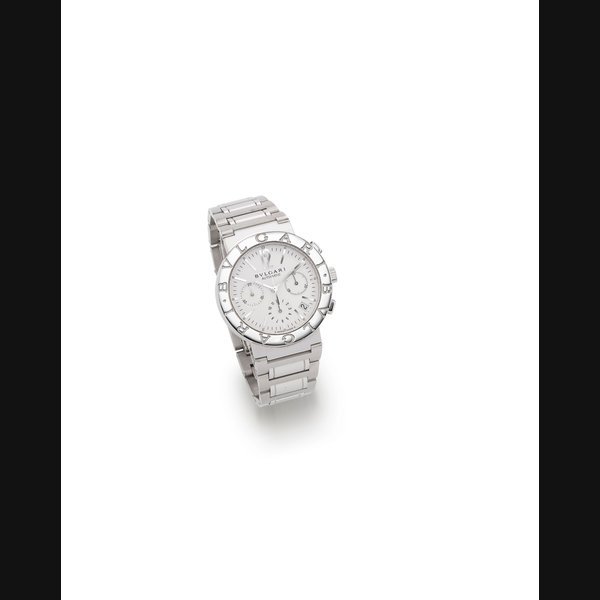 Bvlgari Bvlgari. A stainless steel automatic calendar chronograph bracelet watch Diagono Velocissimo, Ref:BB 38 SS CH, Case No.L12198, Circa 2012