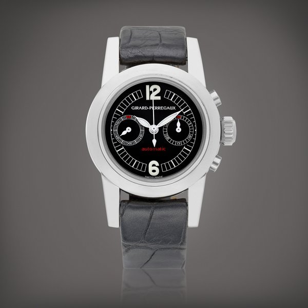 Girard-Perregaux Reference 8045 | A white gold chronograph wristwatch, Circa 2000 | 芝柏 | 型號8045 | 白金計時腕錶，約2000年製 · 8045