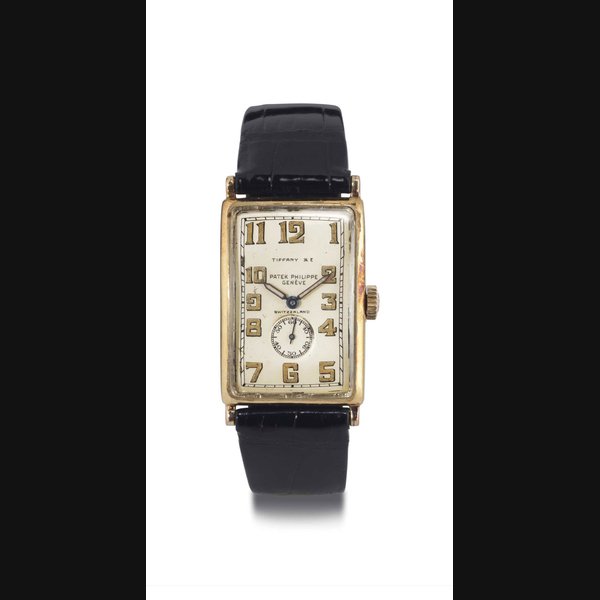 PATEK PHILIPPE. AN 18K GOLD CURVED RECTANGULAR WRISTWATCH SIGNED PATEK PHILIPPE, GENEVE, MOVEMENT NO. 751116, CASE NO. 604083, MANUFACTURED IN 1961
