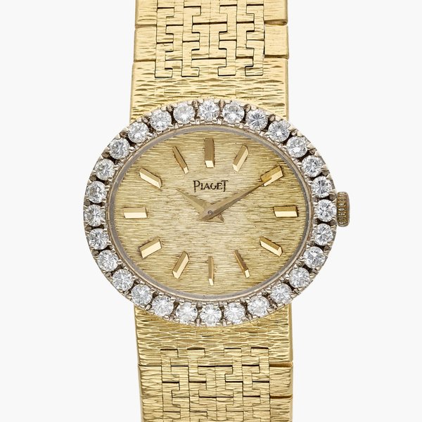 Piaget Reference 9804 A6 | A yellow gold and diamond-set bracelet watch, Circa 1975