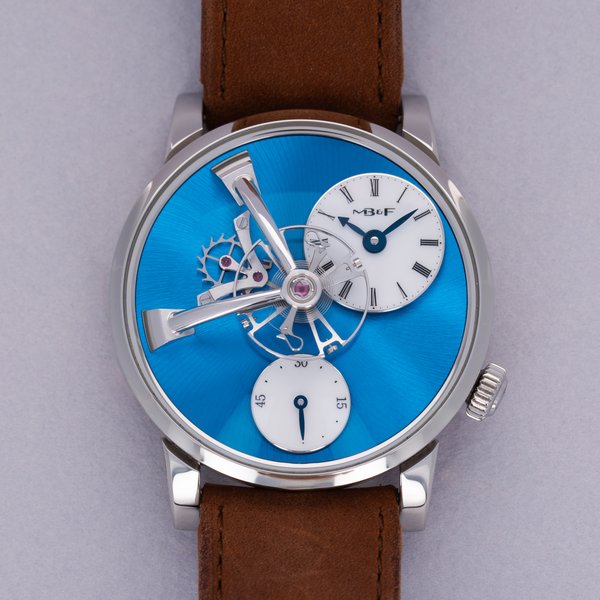 MB&F LEGACY MACHINE LM101 51.S1L.W BLUE DIAL STAINLESS STEEL