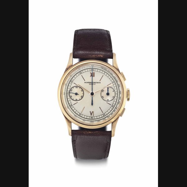 Vacheron Constantin Vacheron Constantin. A Fine 18k Pink Gold Chronograph Wristwatch with Presentation Box SIGNED VACHERON & CONSTANTIN, GENÈVE, MOVEMENT NO. 437'494, CASE NO. 279'265, MANUFACTURED IN 1944
