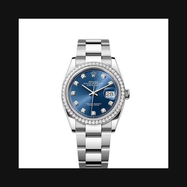 Rolex Rolex Datejust36 NEW 2026 Blue Diamond Dial Stainless Steel Diamond Bezel Oyster Bracelet