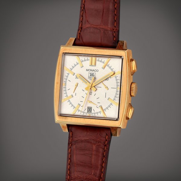 Heuer Monaco, Reference CW5140 | A yellow gold chronograph wristwatch with date | Circa 2005