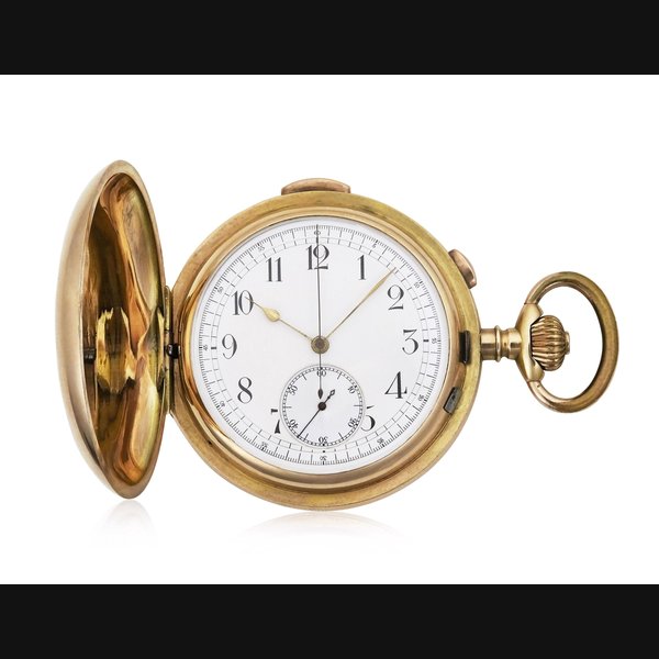 LE PHARE HUNTER CASE MINUTE REPEATING CHRONOGRAPH POCKET WATCH