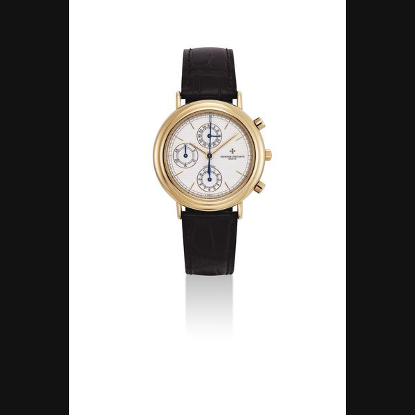 Vacheron Constantin VACHERON CONSTANTIN. A FINE 18K GOLD AUTOMATIC CHRONOGRAPH WRISTWATCH SIGNED VACHERON CONSTANTIN, GENEVE, AUTOMATIC, REF. 47001, CASE NO. 591'317, CIRCA 1998