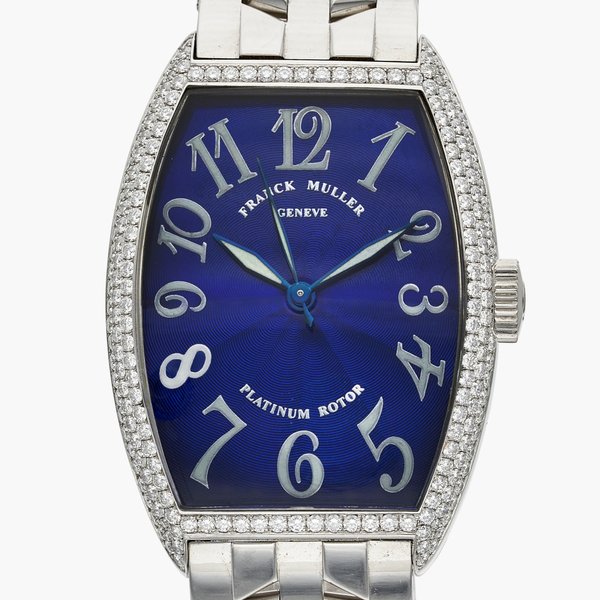 Franck Muller Reference 5850 Casablanca | A stainless steel and diamond set automatic wristwatch with bracelet, Circa 2005