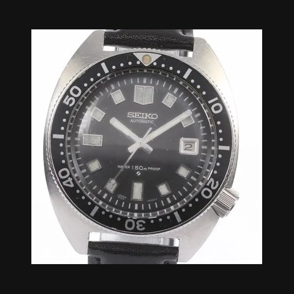 Seiko セイコー 150M 2nd ダイバー 前期型 デイト cal.6105A 6105-8000 自動巻き メンズ_709187 中古