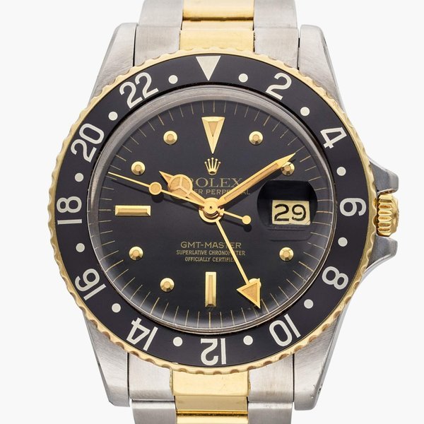 Rolex Reference 1675 GMT-Master 'Nipple Dial' | A stainless steel automatic dual time zone wristwatch with date and bracelet, Circa 1979 · 1675
