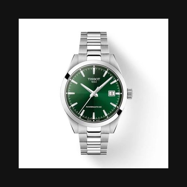 Tissot Gentleman38mm Green Dial Stainless Steel Watch T1658071109100