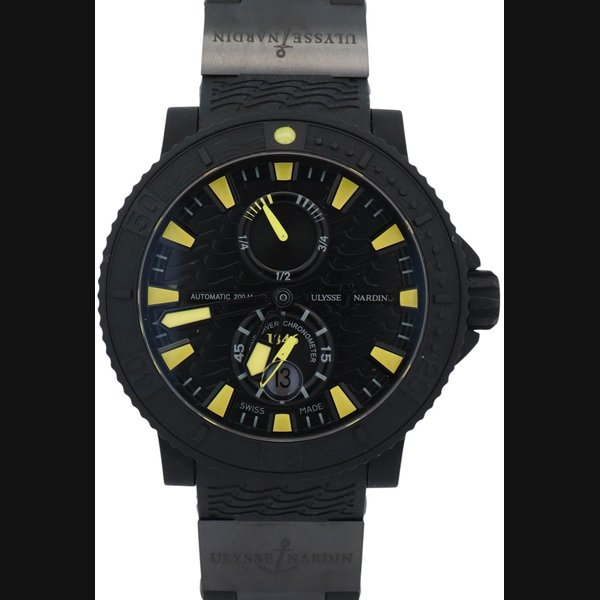 Ulysse Nardin Diver Black Sea 46mm Black Wave Dial Watch Ref# 263-92-3C/924