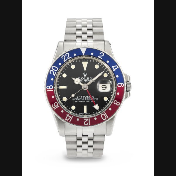 Rolex ROLEX, STAINLESS STEEL DUAL TIME 'GMT-MASTER', REF. 1675 · 1675
