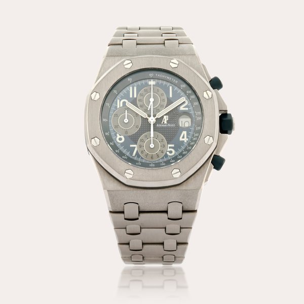 Audemars Piguet Royal Oak Offshore, Reference 25721TI.OO.1000TI.06 | A titanium chronograph wristwatch with date and bracelet | Circa 2004 · 25721TI.OO.1000TI.06