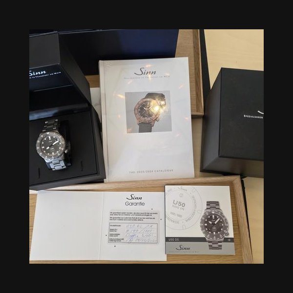 Sinn Sinn U50Ds (limited Edition) Limited Sinn U50 DS - Tegimented Bracelet - Full Set - #199/1000