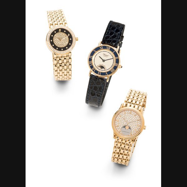 Audemars Piguet Audemars Piguet. An 18K gold and diamond set manual wind bracelet watch Case No.C43641, Movement No.309614, Circa 1995