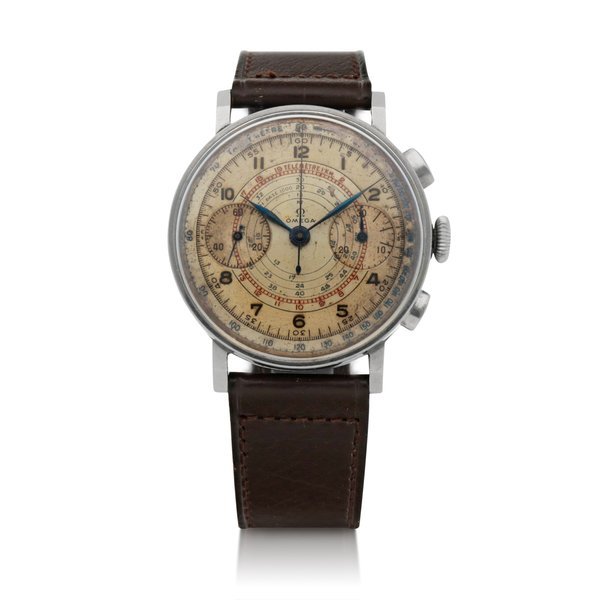 Omega REF 987 STAINLESS STEEL CHRONOGRAPH WRISTWATCH CIRCA 1941 · 987