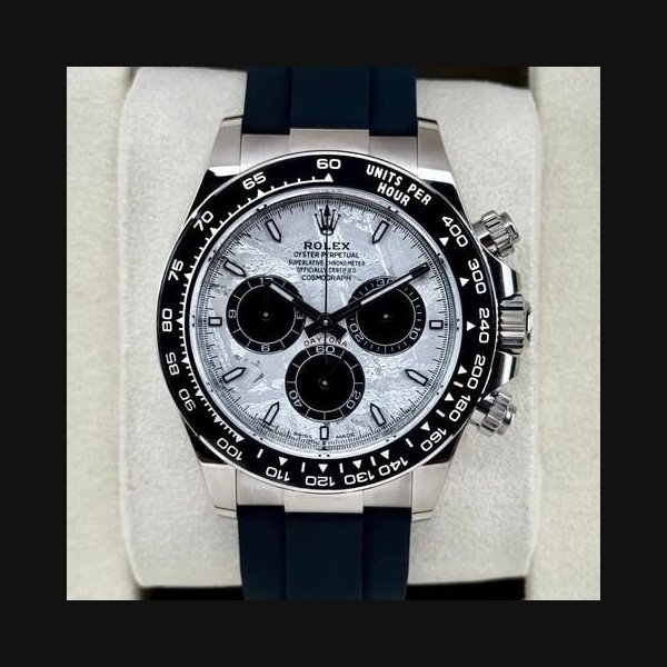 rolex Rolex DaytonaNEW 2026 Daytona 40mm 126519LN White Gold Oysterflex Meteorite Dial
