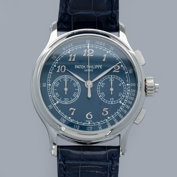 Patek Philippe Patek Philippe Split Seconds Chronograph	5370P-011 Blue Enamel Dial Platinum