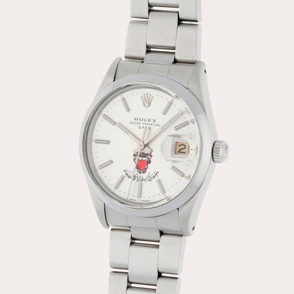 Rolex Oyster Date, Reference  15000 | A stainless steel wristwatch with date and bracelet Made for Prince Khalifa Bin Salman Al Khalifa, Prime Minister Of Bahrain | Circa 1982
