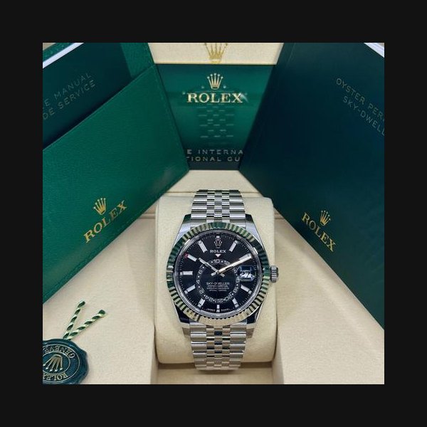 Rolex Sky-DwellerUnworn 2026 Sky-Dweller 42mm 18k WG & Stainless Steel Black Jubilee 336934-0008