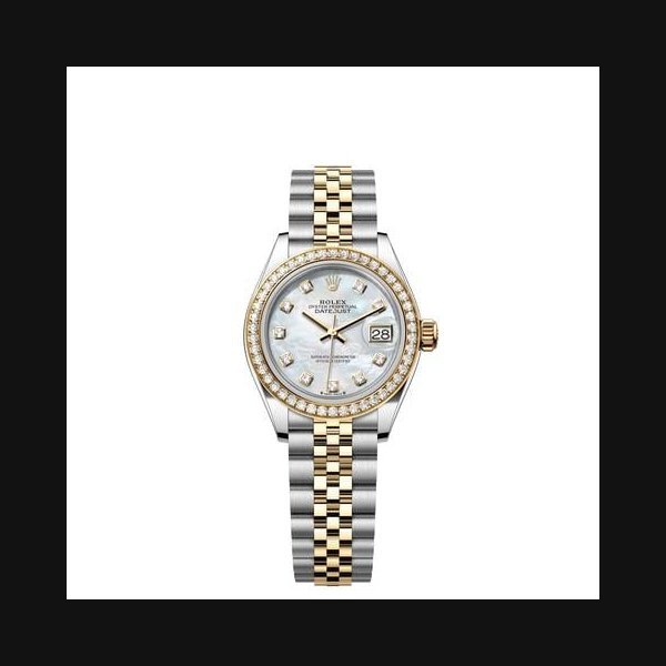 Rolex Rolex Lady-DatejustMother of Pearl Diamond Dial Diamond Bezel Two Tone Yellow Gold Jubilee