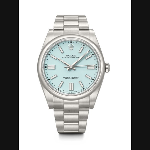 Rolex ROLEX. AN ATTRACTIVE STAINLESS STEEL AUTOMATIC WRISTWATCH WITH SWEEP CENTRE SECONDS AND BRACELET OYSTER PERPETUAL MODEL, REF. 124300, CASE NO. 2Z7G4660, CIRCA 2021 · 124300