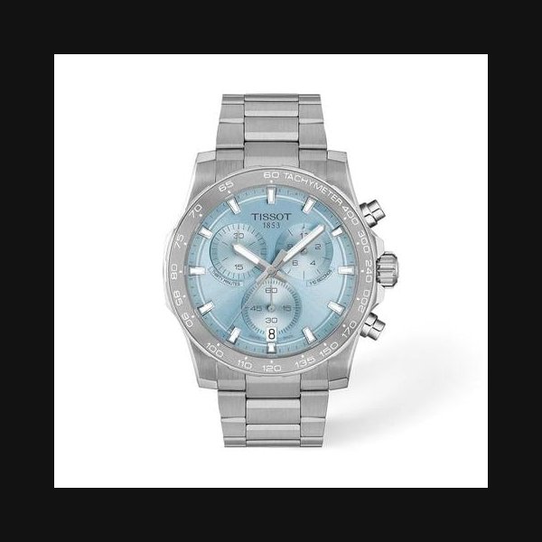 TissotSupersport Chrono 42mm Blue Dial Stainless Steel Watch T1254171135100