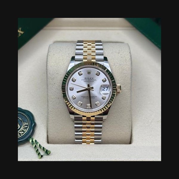 Rolex Rolex Datejust31 NEW 2026 Silver Diamond Dial Two Tone Yellow Gold Jubilee Bracelet