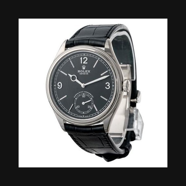 Rolex Rolex 1908Perpetual Black Dial White Gold (52509-0002)
