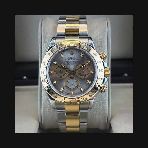 Rolex Rolex Daytona116523 Daytona 40mm 18k Yellow Gold Steel Grey Slate Dial Cosmograph