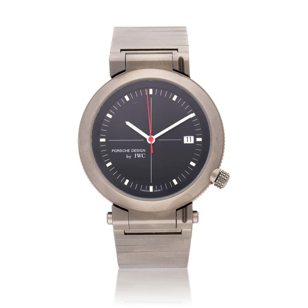 IWC Reference 3511 Porsche Design Compass | An aluminum bracelet watch with compass indication, Circa 1993