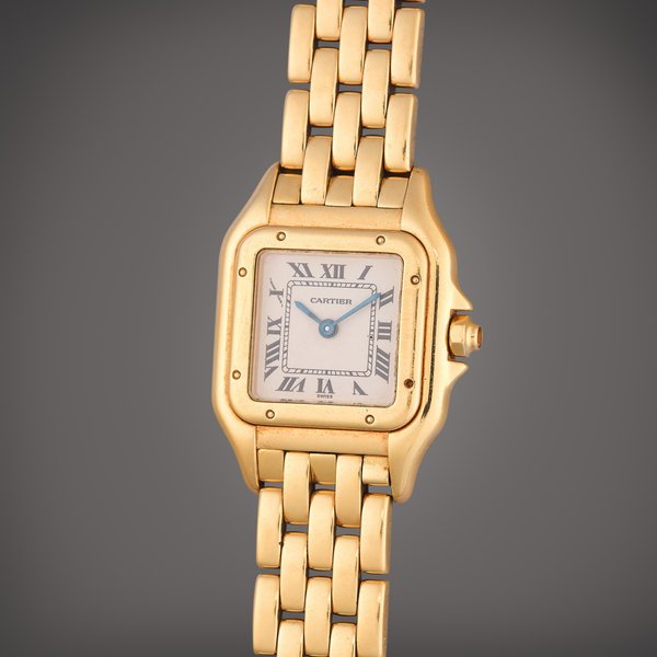 Cartier Reference 1070 2 Panthère | A yellow gold wristwatch with bracelet, Circa 2000