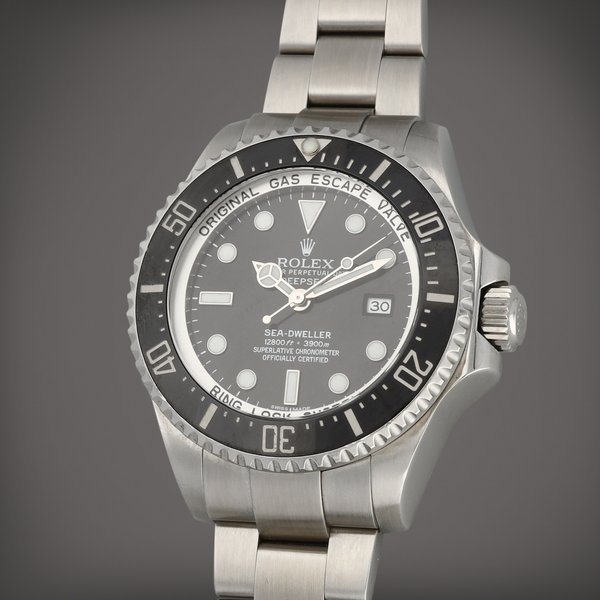 Rolex Sea-Dweller 'Deepsea', Reference 116660 | A stainless steel wristwatch with helium escape valve, date and bracelet | Circa 2013