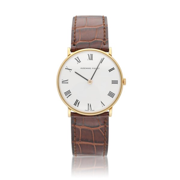 Audemars Piguet 18k Yellow gold manual winding "ultra thin" wristwatch reference 14539 BA/0002 Circa 1999, Price & Market Data