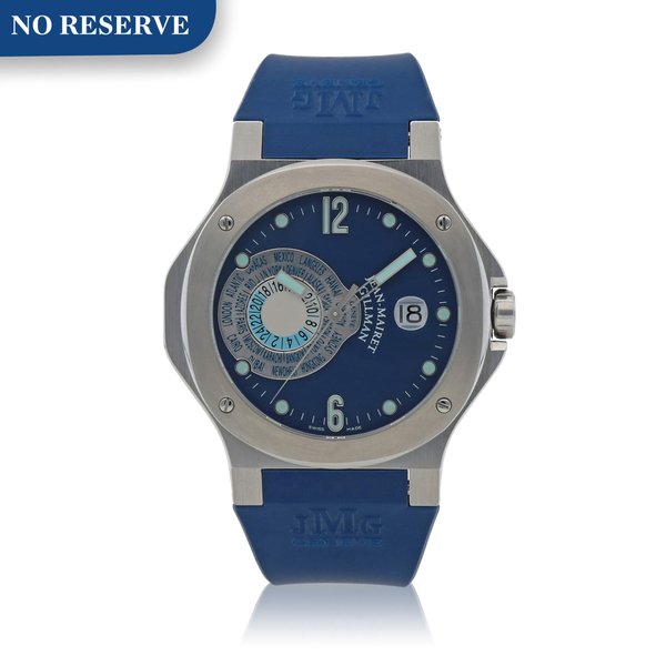 Jean-Mairet & Gillman SPORT GMT STAINLESS STEEL MULTI TIME-ZONE WRISTWATCH CIRCA 2005